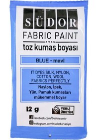 Resim Toz Kumaş Boyası Mavi Karışık Çok Renkli 