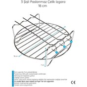 Resim Korkmaz Air Pro Airfryer 4 Litre İle Uyumlu Izgara Teli 3 Şişli 