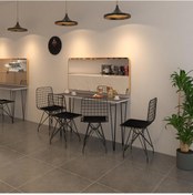 Resim Knsz masa sandalye takımı hem75mazlum grisyh 140*040 4 sandalye syhsyh 