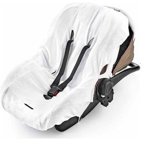 Resim Babyjem Örme Havlu Ana Kucağı Kılıfı Beyaz 