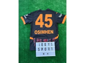 Resim Gala.ta.sa.ray./ Osimhen Siyah Renk Deplasman Kısa Kol Forma. 
