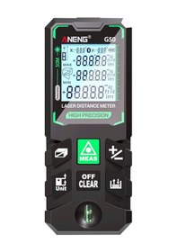 Resim Mufunye G50 Akıllı Yüksek Hassasiyetli Yeşil Lazer Mesafe Ölçer 30 Veri Depolama Seti Otonom Kalibrasyon Çok Fonksiyonlu Araç 