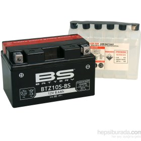 Resim BS Battery -Battery Btz10s- (Ytz10s- ) 12V 8,6Ah 190Cca Agm Bakımsız Motosiklet Aküsü 
