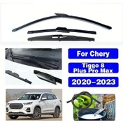 Resim Meridiangoods 1 Set Chery Tiggo 8 Plus Pro Max 2020-2023 Ön Arka Cam Silecek Lastiği 23+18+10 Inch 