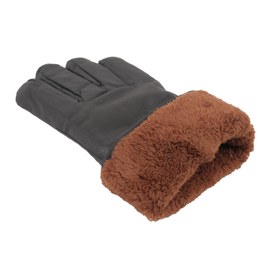 Resim Erkek Deri Eldiven - İçi Peluşlu - Savex - Siyah - 137-F 