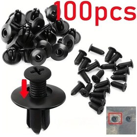 Resim Hightower 50/100 Adet Plastik Perçin, Otomotiv Genleşme Civataları, Çamurluk Ve Tampon Kelepçesi 