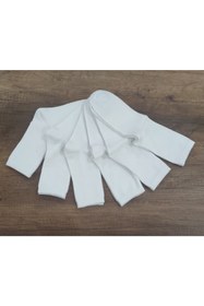 Resim Leement socks Çocuk Okul Çorabı Düz Soket Beyaz 6 Çift Pamuklu Dikişsiz 