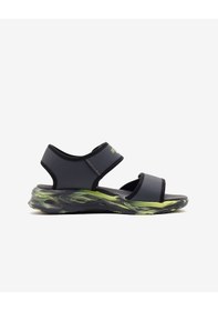 Resim Skechers Sola Glow Sandal Büyük Erkek Çocuk Gri Işıklı Sandalet 407032l Ccbk Gri 