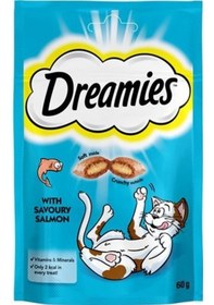 Resim Dreamies Somonlu Kedi Ödül Bisküvisi 6 x 60 G 