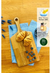 Resim Reya 2 Li Doğal Ahşap Kayın Ağacı Kesme Ve Sunum Tahtası Seti 