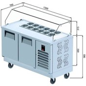 Resim Krep & Sandviç Buzdolabı - 2 Kapılı - 150x70x133 Cm 