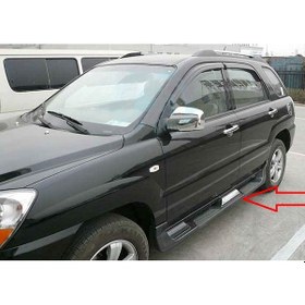 Resim Kıa Sportage 2003-2009 Oem Yan Basamak Siyah Boyalı 