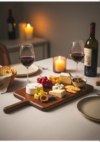 Resim The Mia Natura Akasya Kesme Tahtası 40x20x2 Cm Kahverengi 