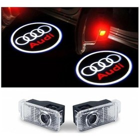 Resim Autogp Audi A6 Kapı Altı Işık Lazer Led Logo Hoşgeldin 2011 / 2017 1 Çift/kutu 