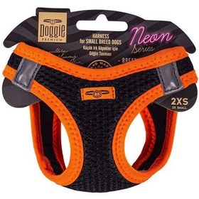 Resim Doggie Havalı Dokuma Neon Küçük Irk Göğüs Tasması Turuncu 26-30 Cm Ang-2xs Çok Renkli 