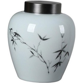 Resim Lijinxu Kapaklı Seramik Zencefil Kavanoz Çay Vazo Ev Dekorasyon Diğer 