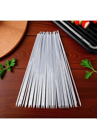 Resim 25 Adet Ciğer Şişi,galvaniz Mangal Ciğer Şişi 55 Cm 