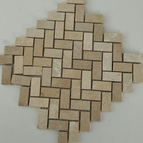 Resim Traverten Zebra 2,5x5 Mozaik - Outlet 