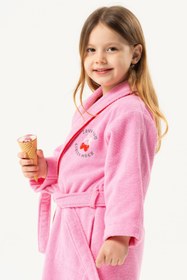 Resim lapinblanc "Mini Cherry Much" Çocuk Bornozu %100 Pamuk 