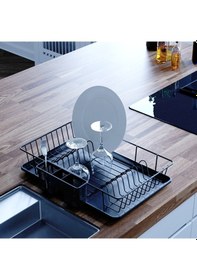 Resim Teknotel Tek Katlı Bulaşıklık Tabaklık Mat Siyah Kb003 Siyah 