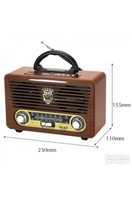 Resim SIGHTZER Yeni Model Meier 115-bt Şarjlı Nostaljik Radyo Usb/sd/mp3/bluetooth 