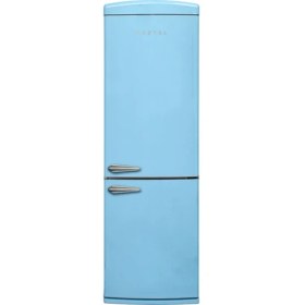 Resim Vestel Retro NFK37201 Düş Mavisi F Enerji Sınıfı 330 Lt Buzdolabı 
