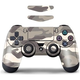 Resim Veri Kurbağa Kamuflaj Tam Kapak Kaplama Çıkartmalar Ps4 Denetleyicisi Vinil Grey 