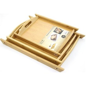 Resim 3'lü Bambu Tepsi Alk2164 