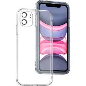 Resim Apple iPhone 11 Lens Kapalı Fizy Silikon Lüx Koruma Kılıf 