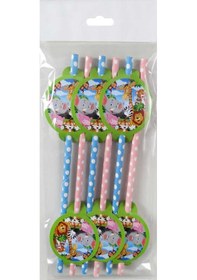 Resim Pipet Safari Karton Pipetli 6 Adet 