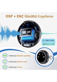 Resim Kablosuz Yaka Mikrofonu Android Ve Apple Uyumlu iOS Alıcılı, Gürültü Azaltmalı Mikrofon Seti Tak Çalıştır 2'li 