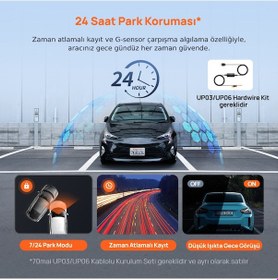 Resim 70mai Araç Kamerası A410 Ön Kamera+ Rc21 Arka Kamera Set 2.5k + 1080p Çift Kamera 