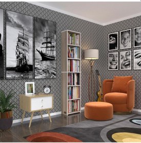 Resim Kenzlife Kitaplık Süper Ga 180*40*19 Crd 6 Katlı Tek Bölme Çift Bölme Opsiyonlu Ofis Mutfak Banyo Dolabı Arkalıksız Çok Renkli 