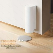 Resim Yeni Tip Ultra Dar Kapalı Banyo Kapısı Emme, Sessiz, Delme Yok, Çarpışma Önleyici, Rüzgar Geçirmez, Tuvalet Metal Kapı Emme 