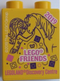 Resim Legoland Discovery Centre 2019 Friends Pattern Duplo Brick 1x2x2 
