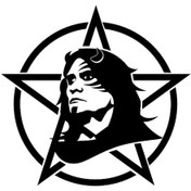 Resim Rockçı Genç Folyo Sticker 130cm Uzunluk Siyah 