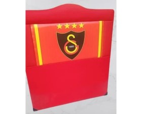 Resim Bengi Ticaret Başlık 90313 DK Tek Kişi 90 Taraftar GS Model Suni Deri Kırmızı Kumaş El Yapım 