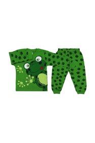 Resim Genel Markalar Kurbağalı 2 Parça Bebek Pijama Takımı K357 