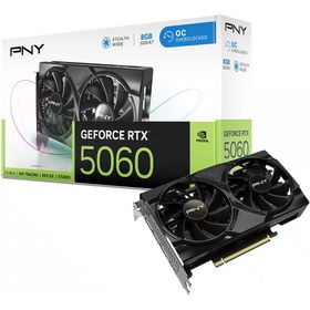 Resim PNY Dual GeForce RTX 5060 OC 8GB GDDR7 128 Bit HDMI/DP Ekran Kartı 