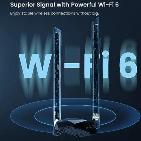 Resim Storemax U18A Wi-Fi 6 USB 3.0, AX1800 Çift, 1201MBPS 5ghz, 574MBPS 2.4ghz, Tak ve Çalıştır, Mu-Mımo Teknolojisi, Wpa3, Windows 10 Desteği, Siyah 