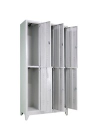 Resim Soyunma Dolabı Std 6 Lı 1170x400x2000 Mm Gri 