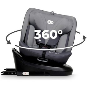 Resim Kinderkraft I-grow 360 Dönebilen Oto Koltuğu, 40 150 CM 0 36 Kg Isofıx, Rwf/fwf Gri 