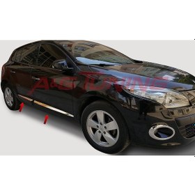Resim Renault Megane 3 Hb Krom Kapı Çıtası 4prç Paslanmaz Çelik N11.228 