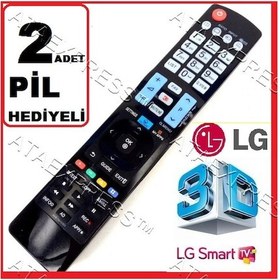 Resim Lg Led Uyumlu Tv Kumandası 3D Tuşlu Tüm Lg + 2 Pil 930 