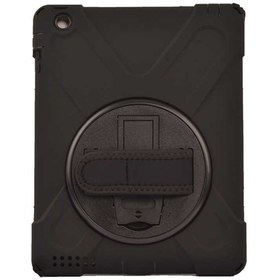 Resim Fuchsia Ipad 2 3 4 Uyumlu Defender Zırh Tablet Kılıfı Askılı 360° Dönebilir Standlı Tam Koruma 