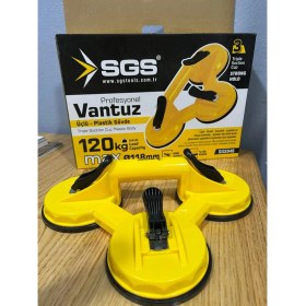 Resim Sgs Profesyonel Üçlü Vantuz - 120 kg Taşıma Kapasiteli (Ø118 Mm) 