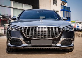 Resim W213 YENI E SERISI IÇIN UYUMLU 2020+ MAYBACH GÖRÜNÜM BODY KIT(SIYAH SIS KAPAK) 