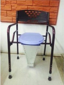 Resim Hasta Wc Sandalye Klozet Direk Wc Tuvalete Seyyar Sandalye Kolay Katlanır 120 Kg Taşıma Kapasiteli 