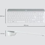 Resim LOGITECH MK470 Kablosuz Q Trk Beyaz Multimedya Klavye - Mouse Set 920-009436 
