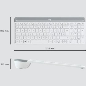 Resim LOGITECH MK470 Kablosuz Q Trk Beyaz Multimedya Klavye - Mouse Set 920-009436 